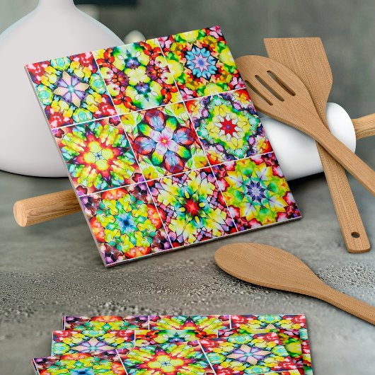 Carrelage méditerranéen, Carreaux d'encre d'alcool