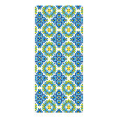 Carrelage méditerranéen et citrons Carte mariage (Dos)