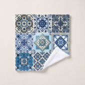 Carrelage méditerranéen, Portugais, Azulejo, Majol (Gant de toilette)