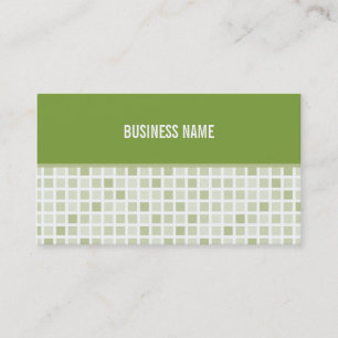 Carrelage moderne carte de visite vert