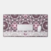 Carrelage monogramme Rose de cerise en fleurs Mand (Clavier et souris)
