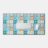 Carrelage orange et bleu (Clavier et souris)