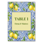 Carrelage Sicilien & Carte de Table de Mariage au (Par défaut)