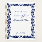 Carrelage Talavera bleu Espagne Fiesta Floral Mari (Devant)