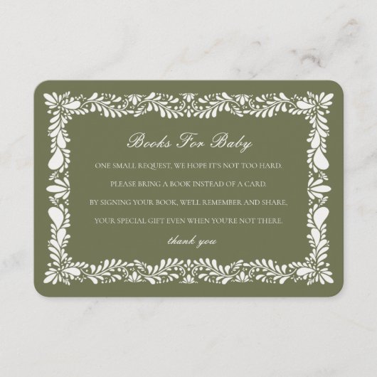 Carrelage Talavera Vert Livres Bébé Invitation Ins (Devant)