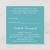 Carrelage turquoise carte de référence carré raide (Dos)