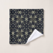 Carrelé Noir Et Gris (Gant de toilette)