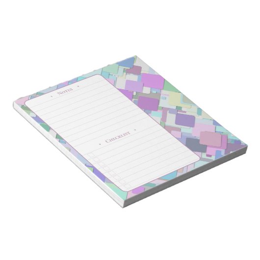 carrés 3D | Notes quotidiennes et Bloc-notes de li (Incliné)