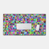 Carrés Abstraits Formes Motif multicolore (Clavier et souris)
