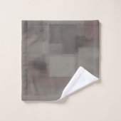Carrés abstraits tons de terre (Gant de toilette)