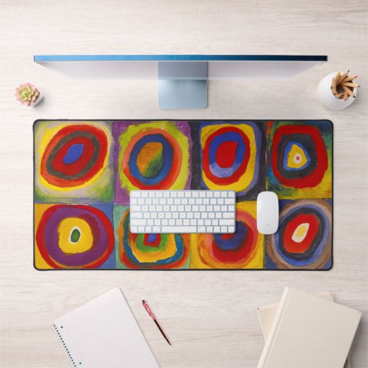 Carrés avec cercles concentriques | Kandinsky | (Bureau 1)