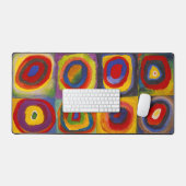 Carrés avec cercles concentriques | Kandinsky | (Clavier et souris)