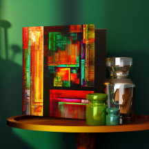 Carrés colorés Motif d'art Abstrait moderne #04