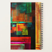 Carrés colorés Motif d'art Abstrait moderne #04 (Dos)