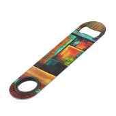 Carrés colorés Motif d'art Abstrait moderne #04 (Dos Angle)