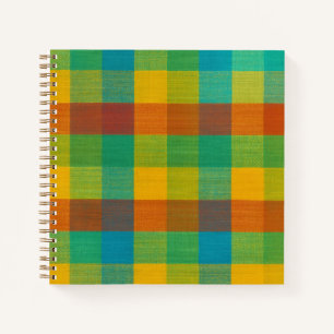 Carrés couchers de soleil - Carnet spiral plâtre c