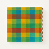 Carrés couchers de soleil - Carnet spiral plâtre c (Dos)