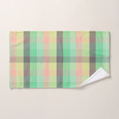 Carrés de bloc de couleur moderne et chic (Serviette à main)