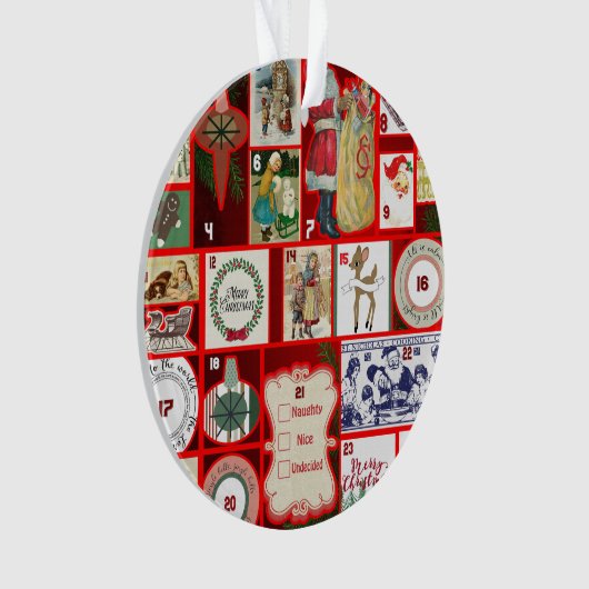 Carrés de l'illustration de Noël (devant)