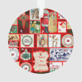 Carrés de l'illustration de Noël (dos)