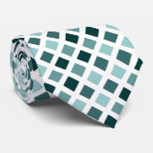 Carrés diagonaux - Nuances de Cravate verte Cool (Roulé)