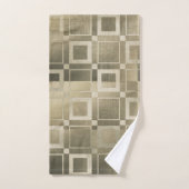Carrés dorés assourdis Géométrique moderne et glam (Serviette à main)