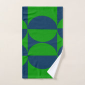 Carrés et cercles du Bauhaus (Serviette à main)