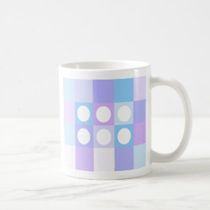 Carrés et cercles pointillés - Mug à thé anglais