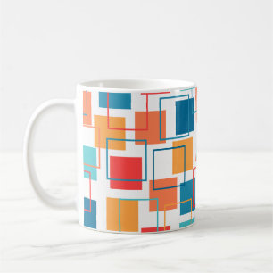 Carrés et grands titres Café Mug