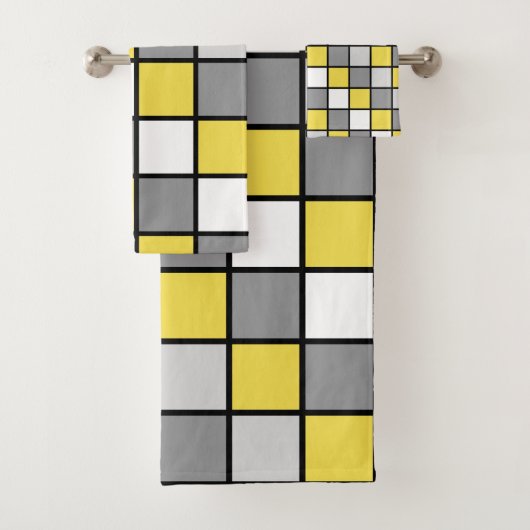 carrés jaunes et gris (En situation)