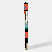 Carrés légers sur Coque foncé-coque iphone mat (Verso / Gauche)