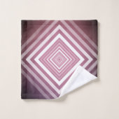 Carrés modernes de la Gradation rose et blanc (Gant de toilette)