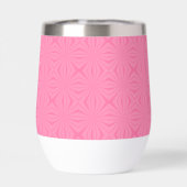 Carrés ondulés rose clair Initiale personnalisée (Arrière)