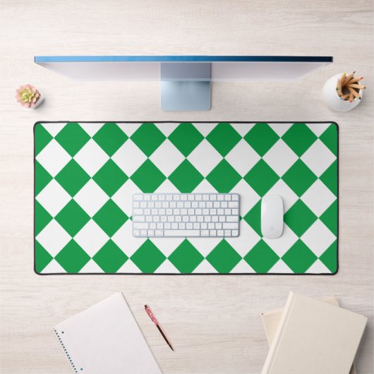 Carrés rétro vert et blanc rétro (Bureau 1)
