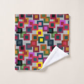 Carrés sombres sur la lumière (Gant de toilette)