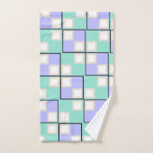 Carrés violet clair  (Serviette à main)