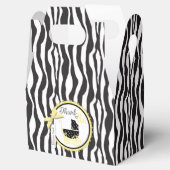 Carriage en Zebra Print Baby shower geschenkdoos Bedankdoosjes (Geopend)