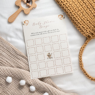  Carriage Floral Baby shower Bigo spel