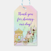 Carriage Magical Rainbow Princess Castle Cadeaulabel (Achterkant)