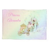 Carriage Magical Rainbow Princess Castle Kussensloop (Achterkant)