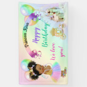 Carriage Magical Rainbow Princess Castle Spandoek (Verticaal)