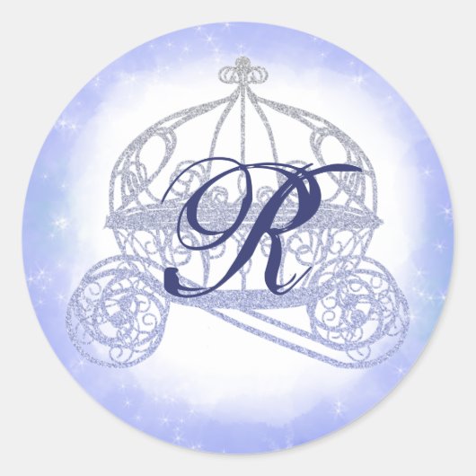Carriage Stickers van Sparkly Blue Princess (Voorkant)