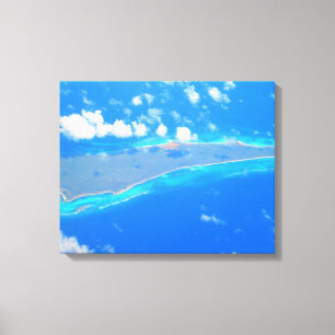 CARRIBEAN ZEE #1 OP CANVAS 20 "x 16" Afdruk