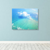 CARRIBEAN ZEE #2 OP CANVAS 20 "x 16" Afdruk (Insitu (Houten vloer))