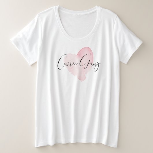 Carrie Grey Plus Tee (Design devant)