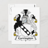 Carrington Family Crest Briefkaart (Voorkant / Achterkant)