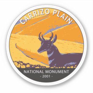 Carrizo Plain National Monument  Cirument Sticker