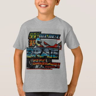 carro de corrida de arrasto com bicicleta t-shirt