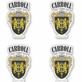 Carroll Crest Ierse vertaling & betekenis (x4) Sticker