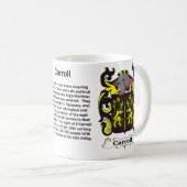 Carroll Family Coat of Arms Mok (Voorkant rechts)